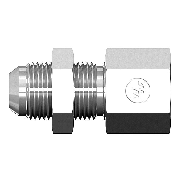 World Wide Fittings Male JIC Bulkhead to Female Pipe Straight - With Locknut 5275X06X04LN - main